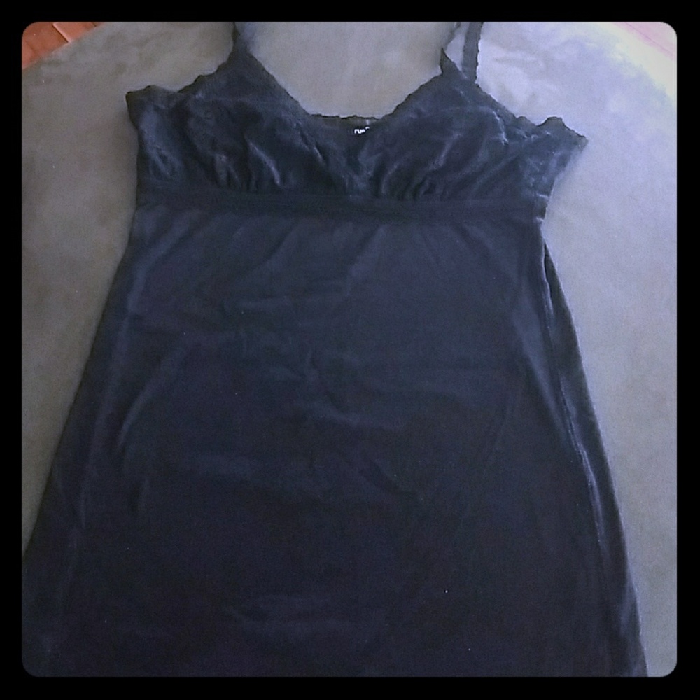 Black lace cami